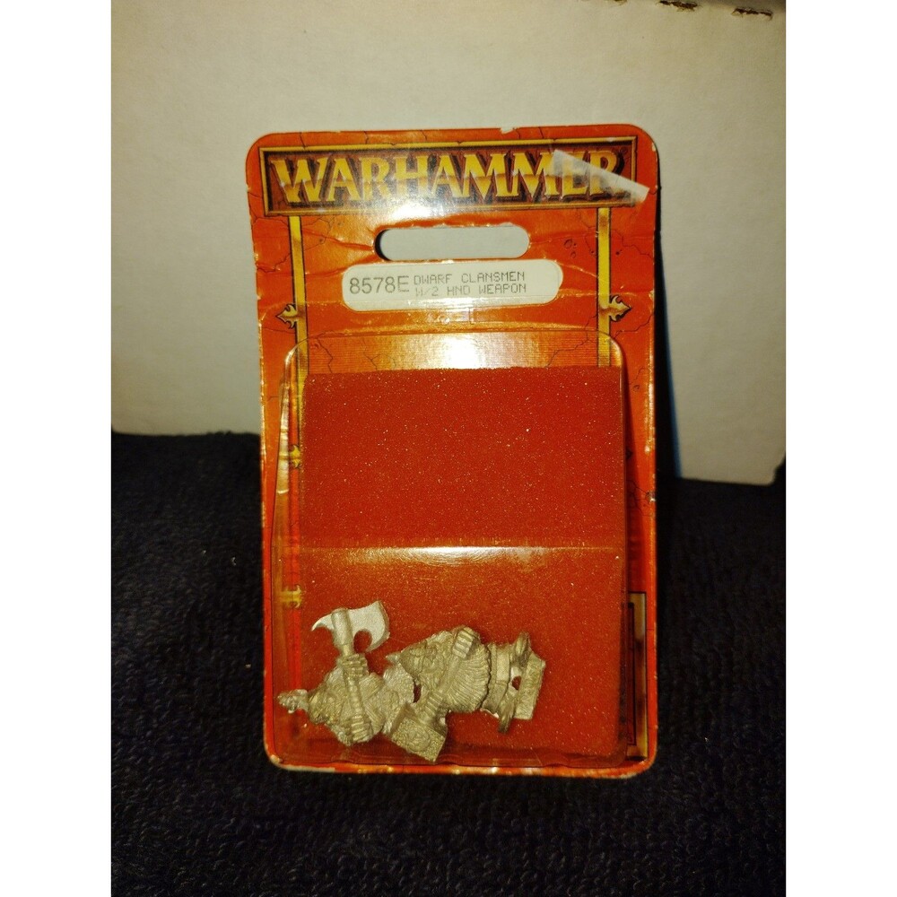 Games Workshop Warhammer Fantasy 8578E Dwarf Clansmen two hand weapon